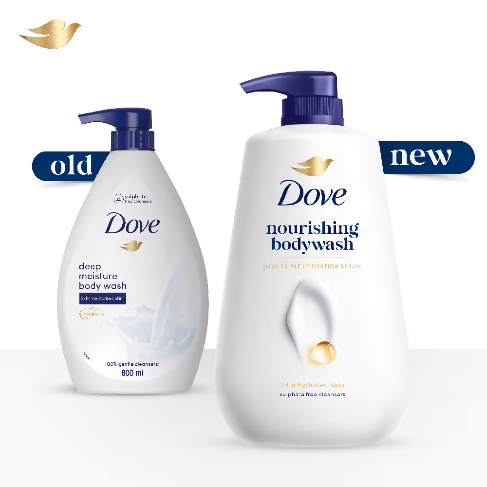Dove 24 Hr Hydrated Skin Nourishing Body Wash For Soft Smooth Skin 