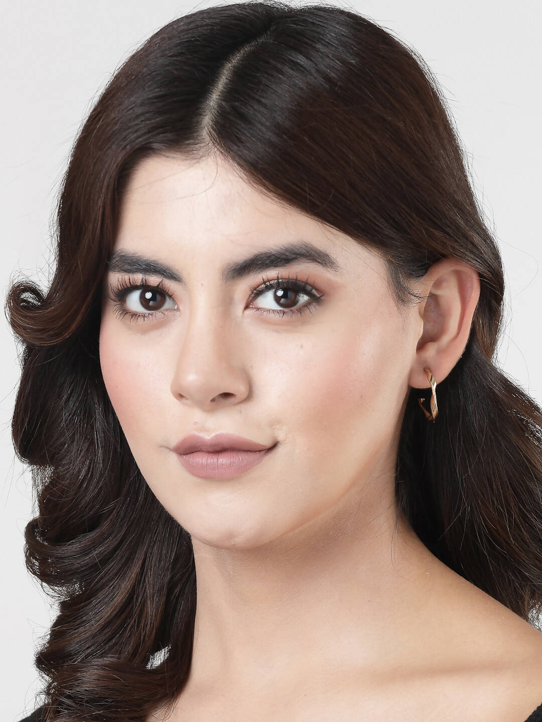 NVR Women's Set of 3 Gold-Polished Hoop Earrings 