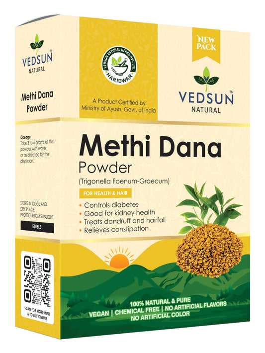 Vedsun Naturals Methi Dana Powder pure and organic for Hair Growth  Grab2Buy Vedsun Grab2Buy