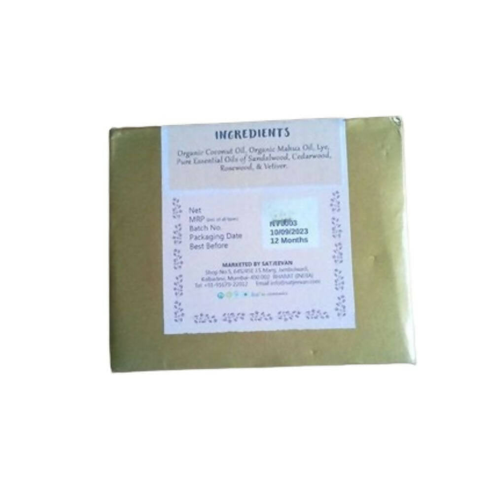 Satjeevan Organic Cedar Sandalwood Soap - Grab2buy