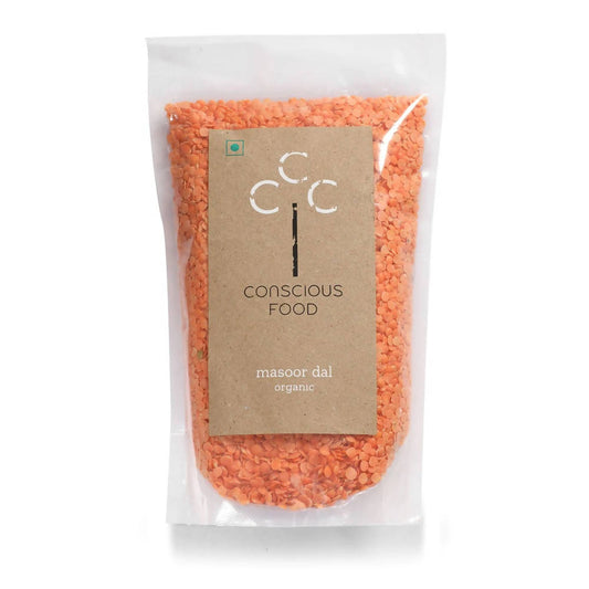 Conscious Food Organic Split Red Lentil (Masoor Dal) 