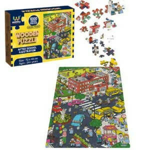 Webby Wooden After School Illustration Jigsaw Puzzle-1000 Pcs  Grab2Buy Webby Grab2Buy