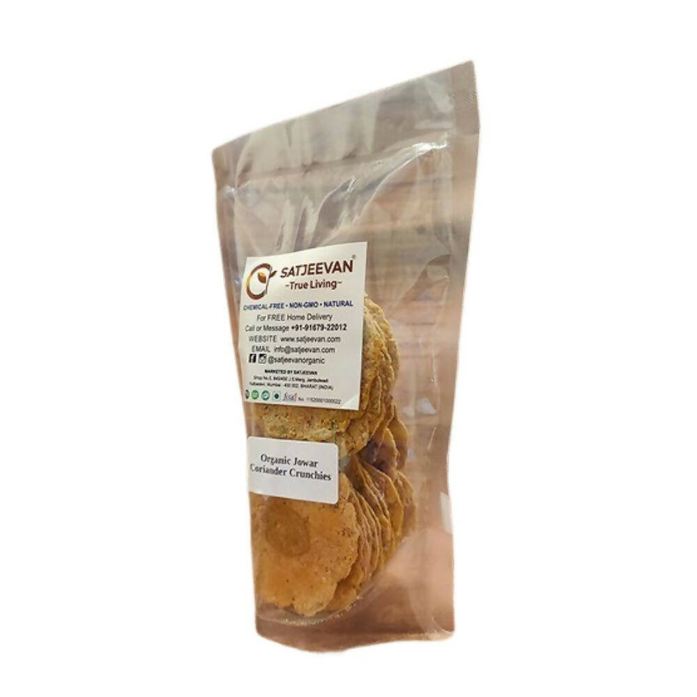 Satjeevan Organic Jowar Coriander Crunchies 