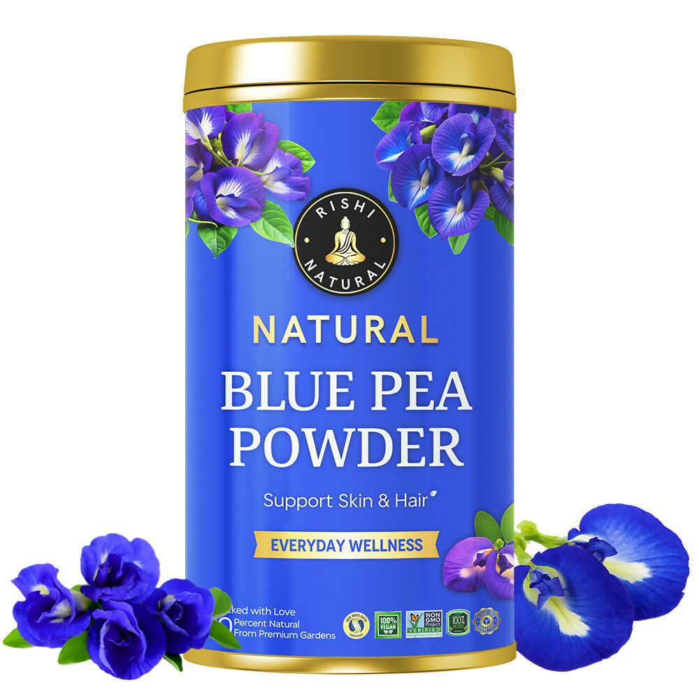 Rishi Natural Blue Pea Powder - For Hair Growth 
