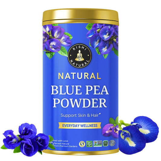 Rishi Natural Blue Pea Powder - For Hair Growth 