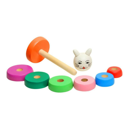 Matoyi Wooden Rainbow Cat Stacker - Grab2buy