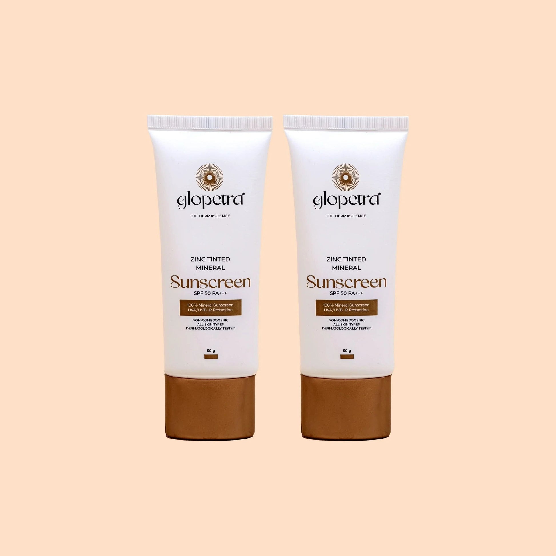 Glopetra Zinc Tinted Mineral Sunscreen Spf 50 Pa+++  Grab2Buy Glopetra Grab2Buy