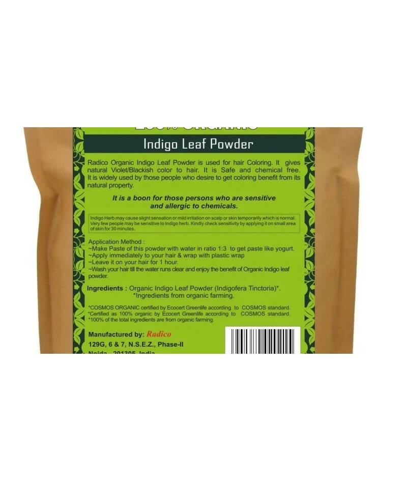 Radico Organic Indigo Leaf Powder Hair Color 