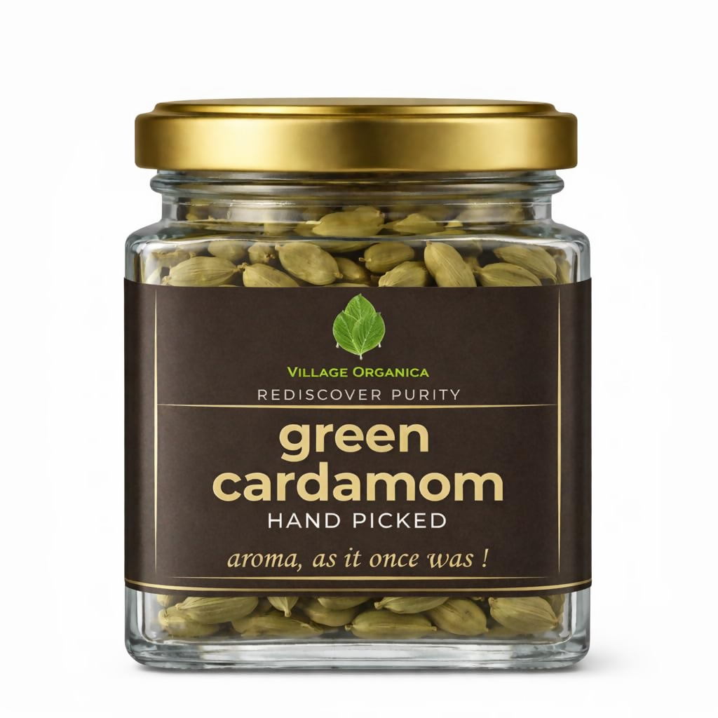 Village-Organica Green Cardamom (Elaichi) Whole – Handpicked  Grab2Buy Village-Organica Grab2Buy