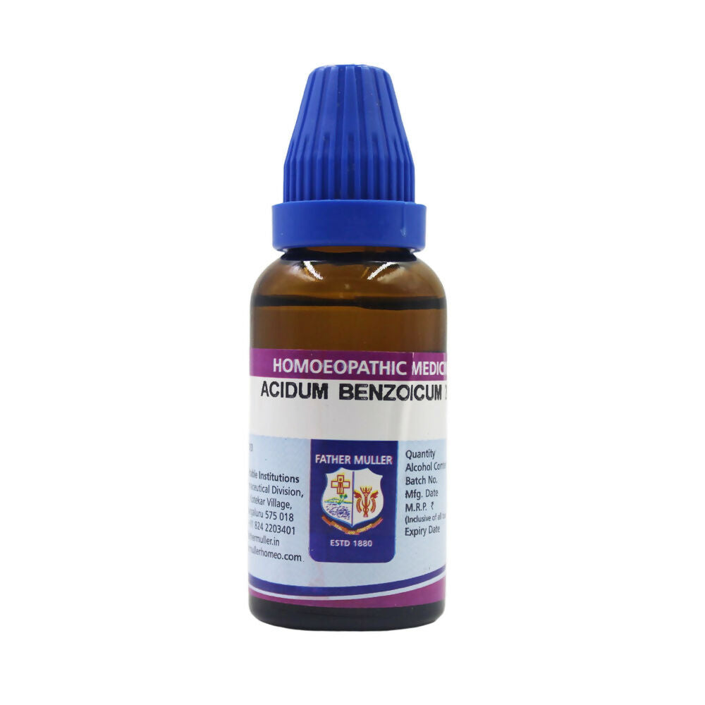 Father Muller Acidum Benzoicum Dilution - Grab2buy