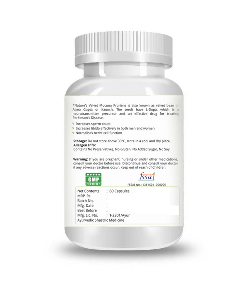 Nature's Velvet Mucuna Pruriens Capsules