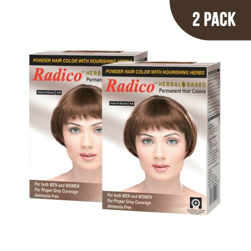 Radico Natural Herbal Based Permanent Hair Color - Brown - Grab2buy