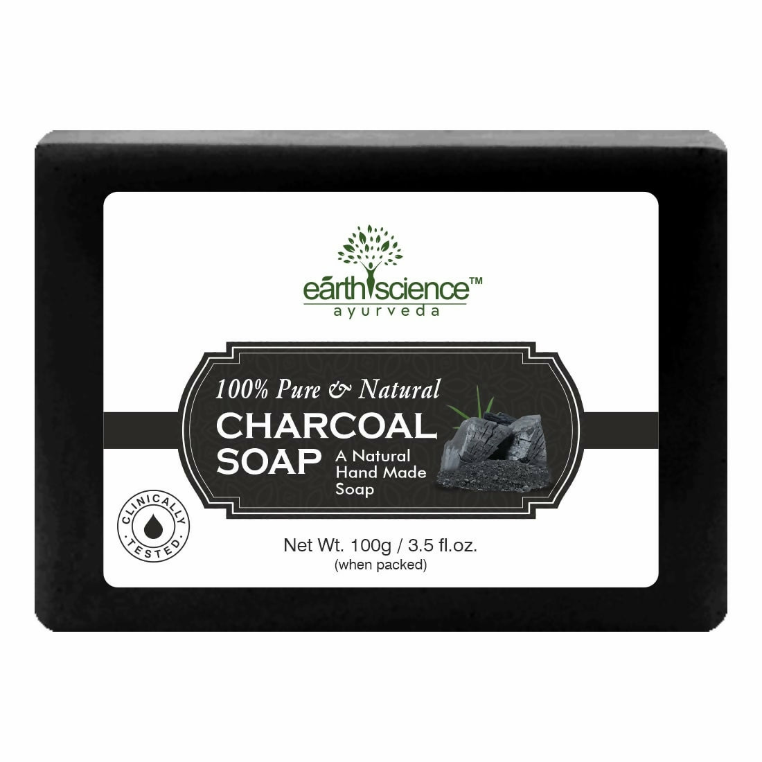 Earth Science Ayurveda Activated Charcoal Bath Soap 