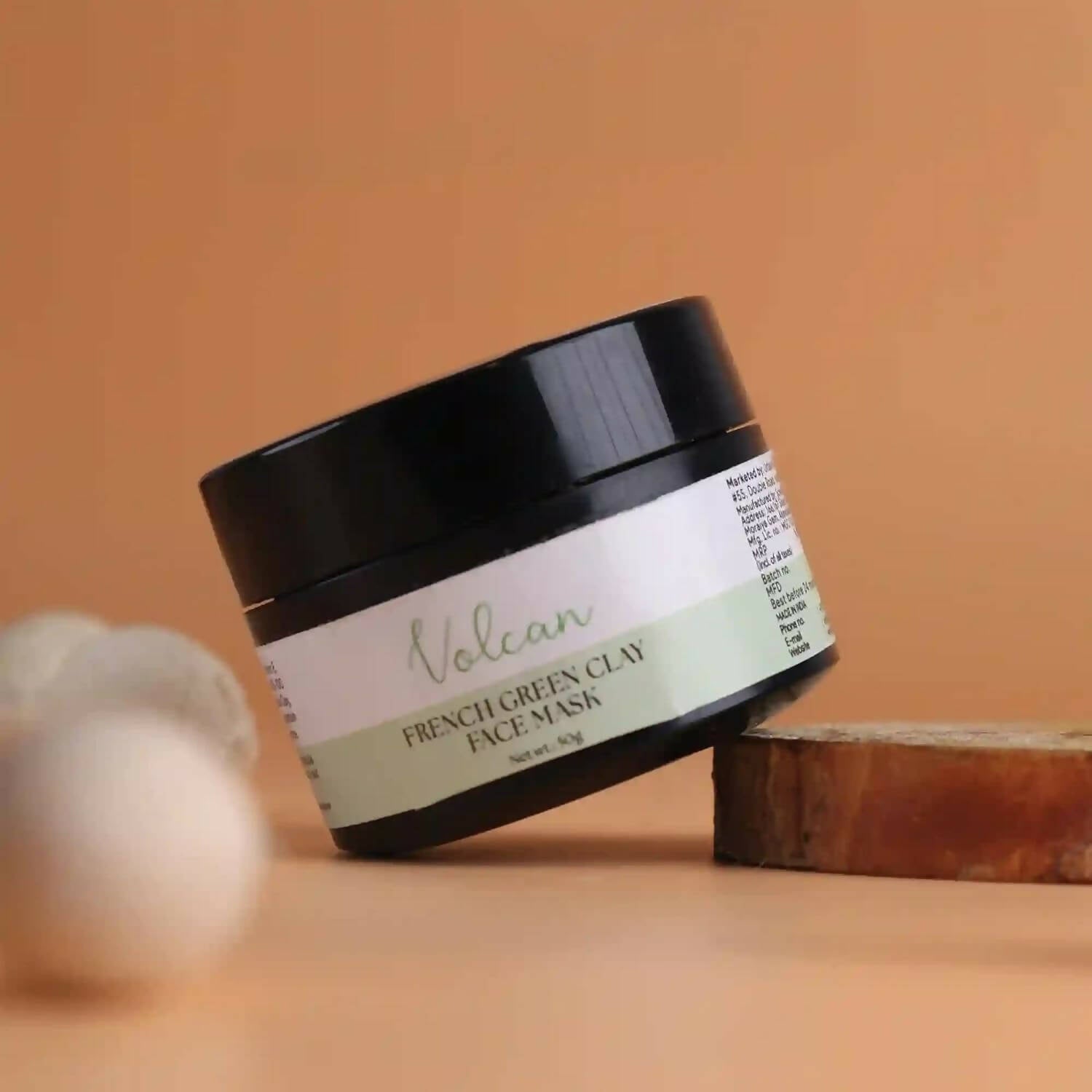 The Wellness Shop Volcan French Green Clay Face Mask  Grab2Buy The Wellness Shop Grab2Buy
