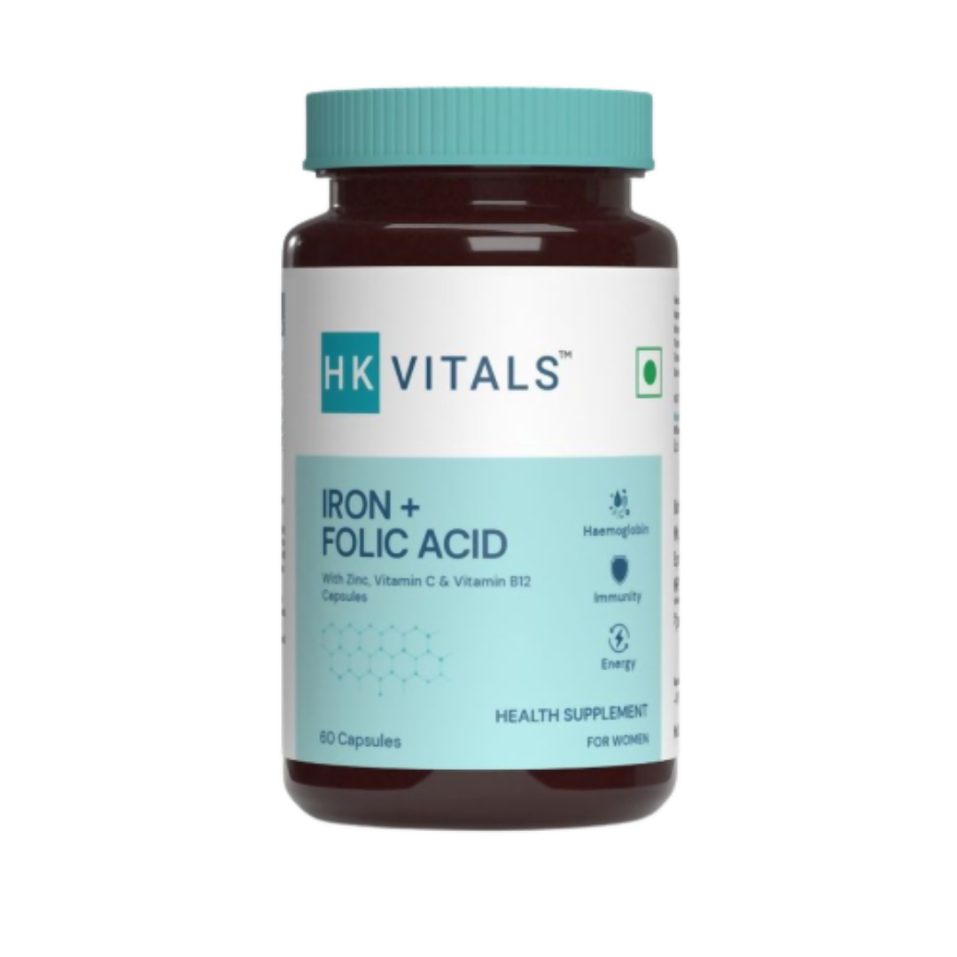 HK Vitals Iron and Folic Acid Capsules - Grab2buy