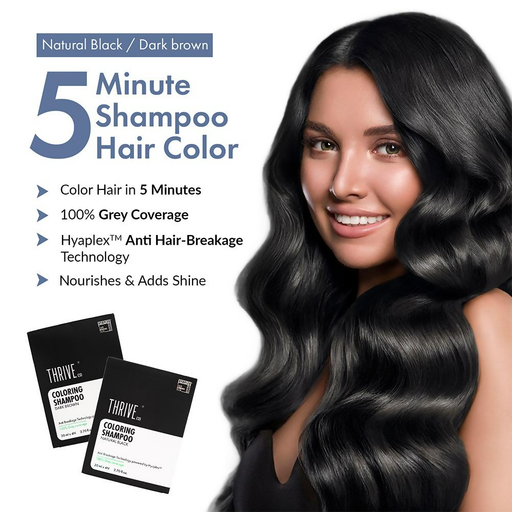 ThriveCo Coloring Shampoo - Natural Black 