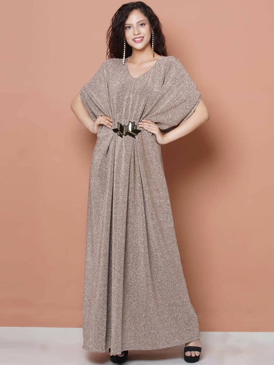 Women Republic Hand Embellished Golden Gown - Grab2buy