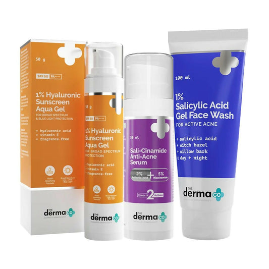 The Derma Co Skin Care Kit for Active Acne  Grab2Buy The Derma Co Grab2Buy