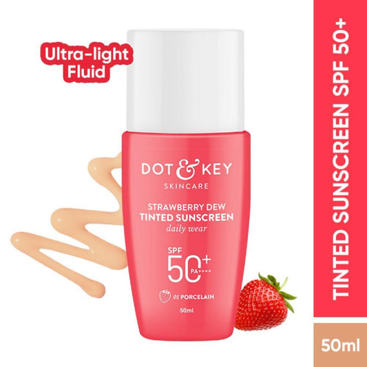 Dot & Key Strawberry Dew Tinted Sunscreen - 01 Porcelain - Grab2buy