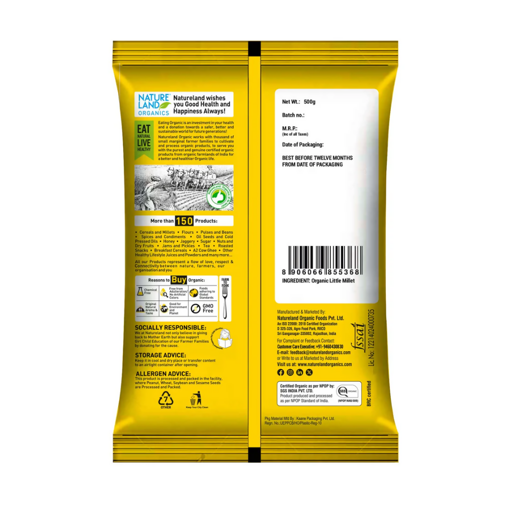 Nature Land Organics Little Millet