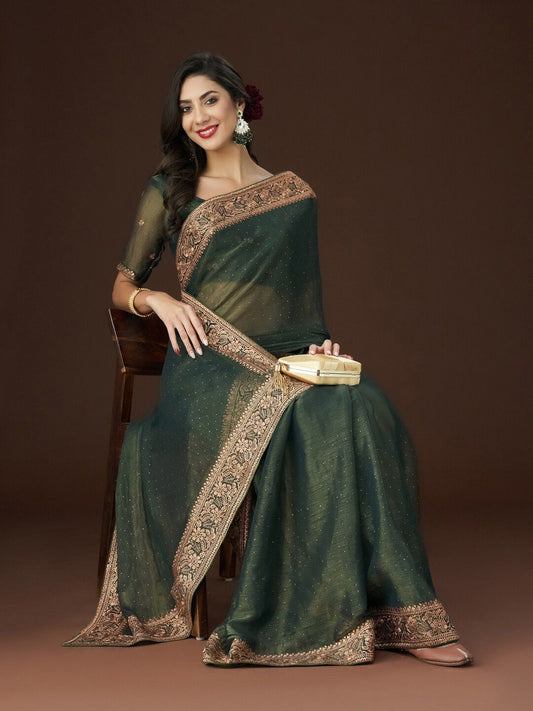 kasee Zari Embroidered Saree