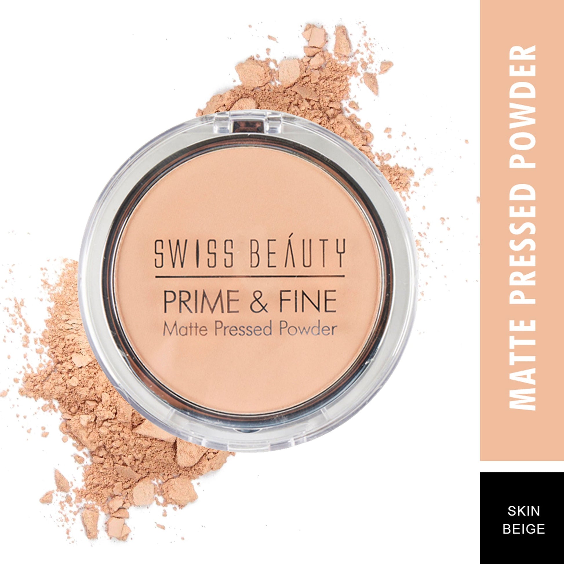 Swiss Beauty Prime & Fine Matte Pressed Powder - Warm Nude 05