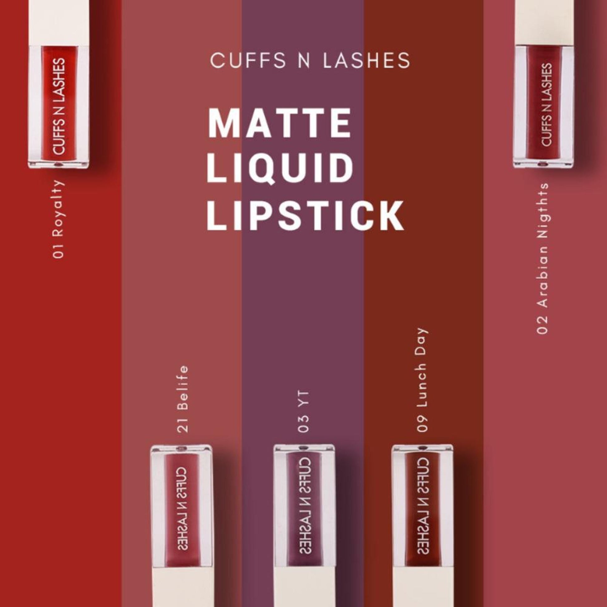 CUFFS N LASHES Matte Liquid Lipstick - 05 Gupshup
