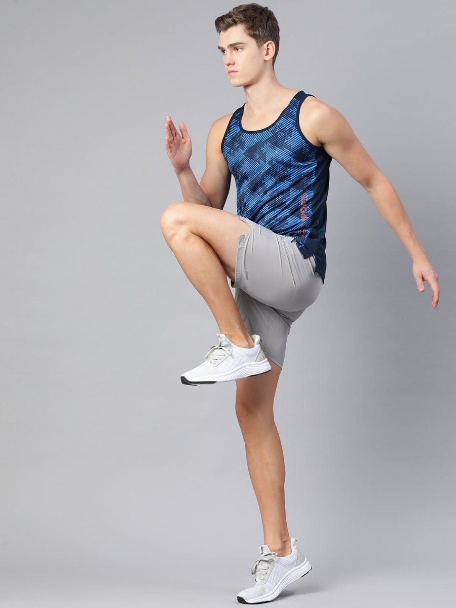 Alcis Men Printed Dry Tech Slim Fit T-shirt 