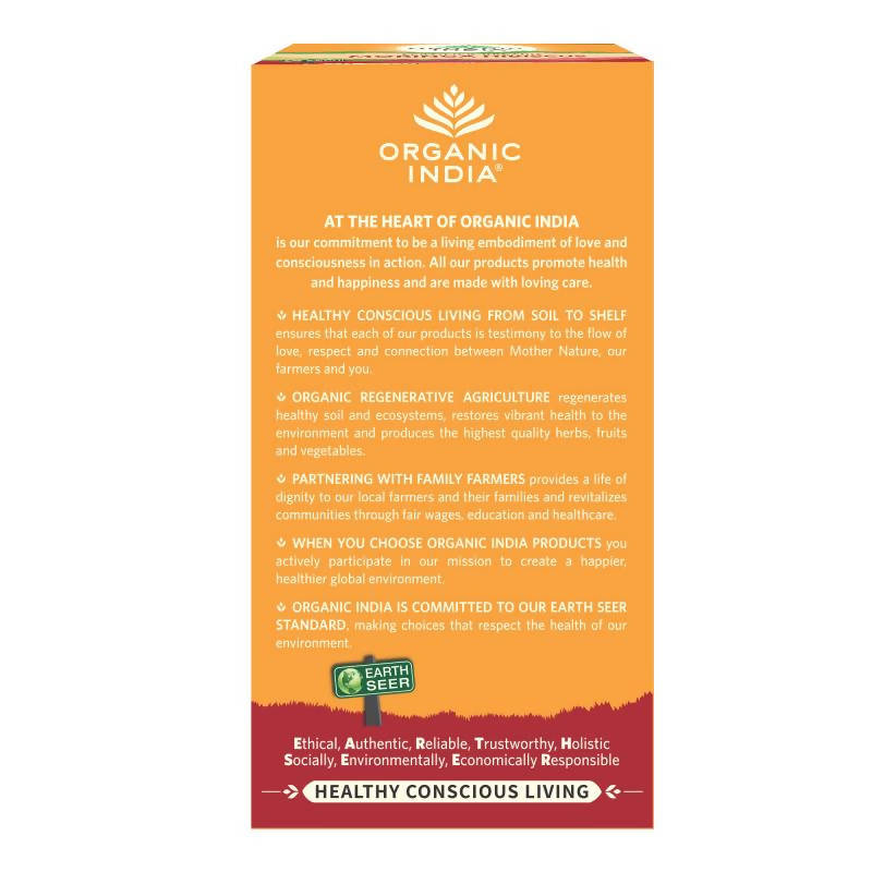 Organic India Moringa Hibiscus Tea Bags 