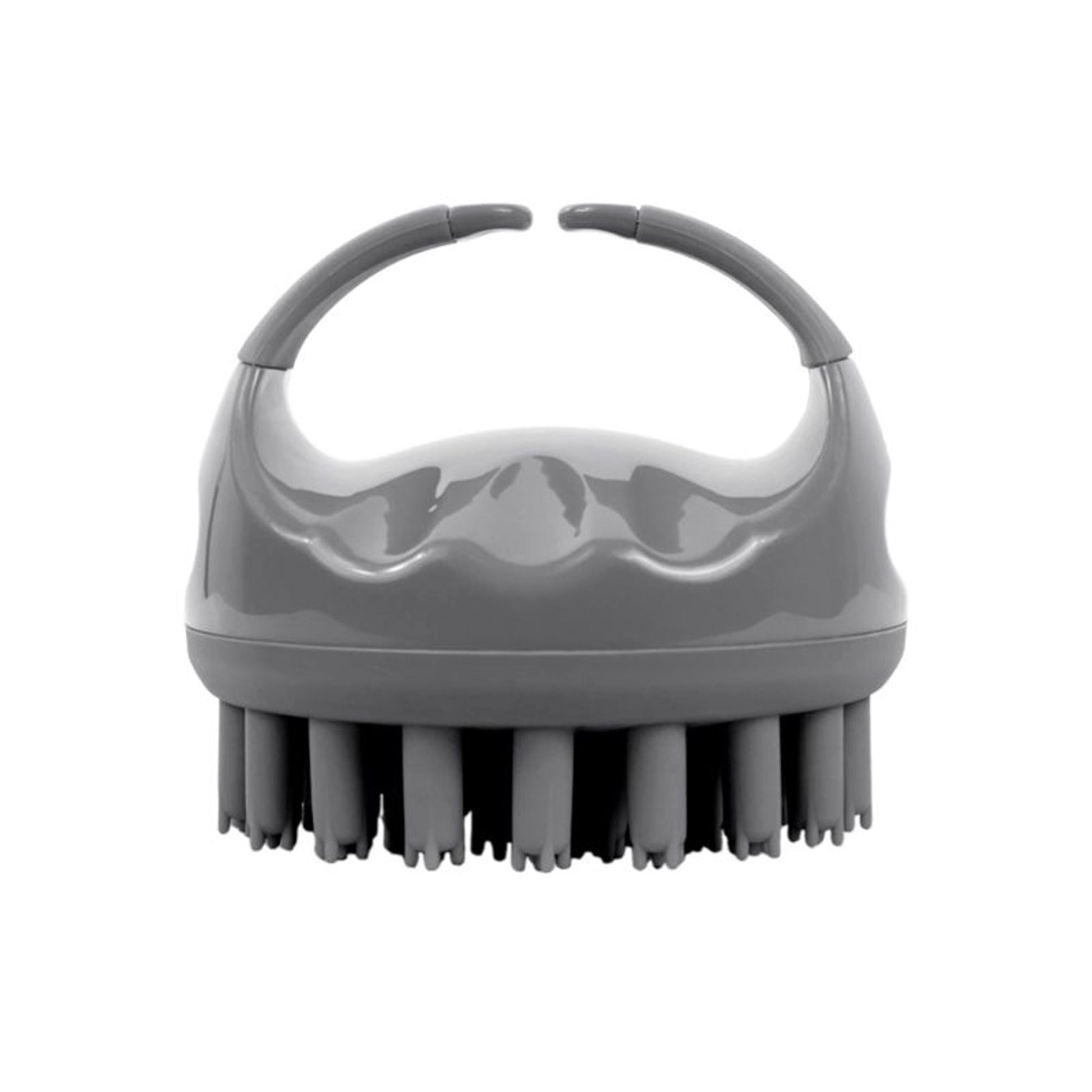 Scalppie Pro Silicon Hair Scalp Massager & Shampoo Brush Scrub - Hair Growth & Anti Dandruff - Grey