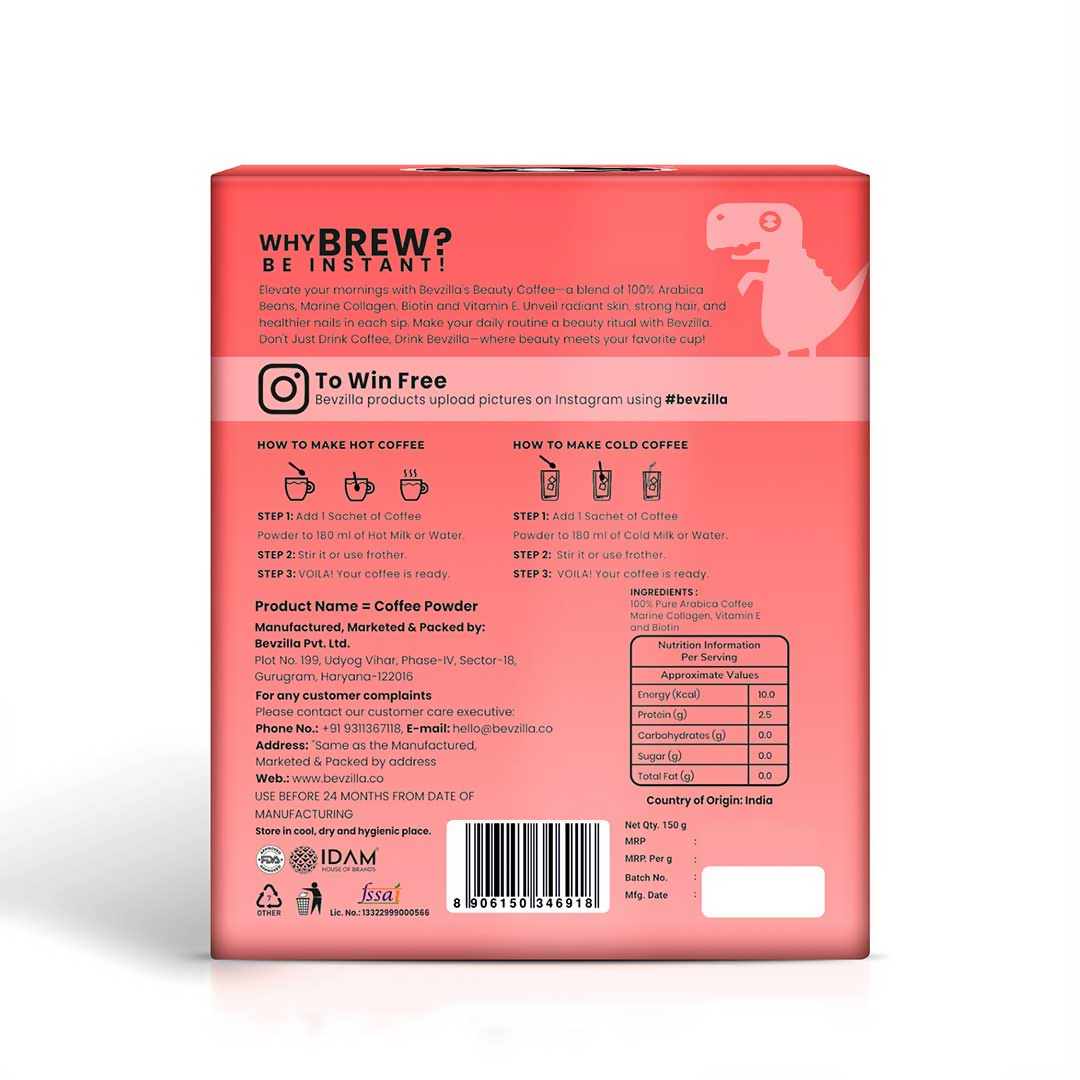 Bevzilla Beauty Coffee 