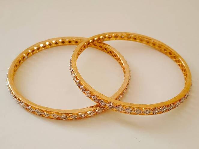 White AD Bangles of Size 2’6 