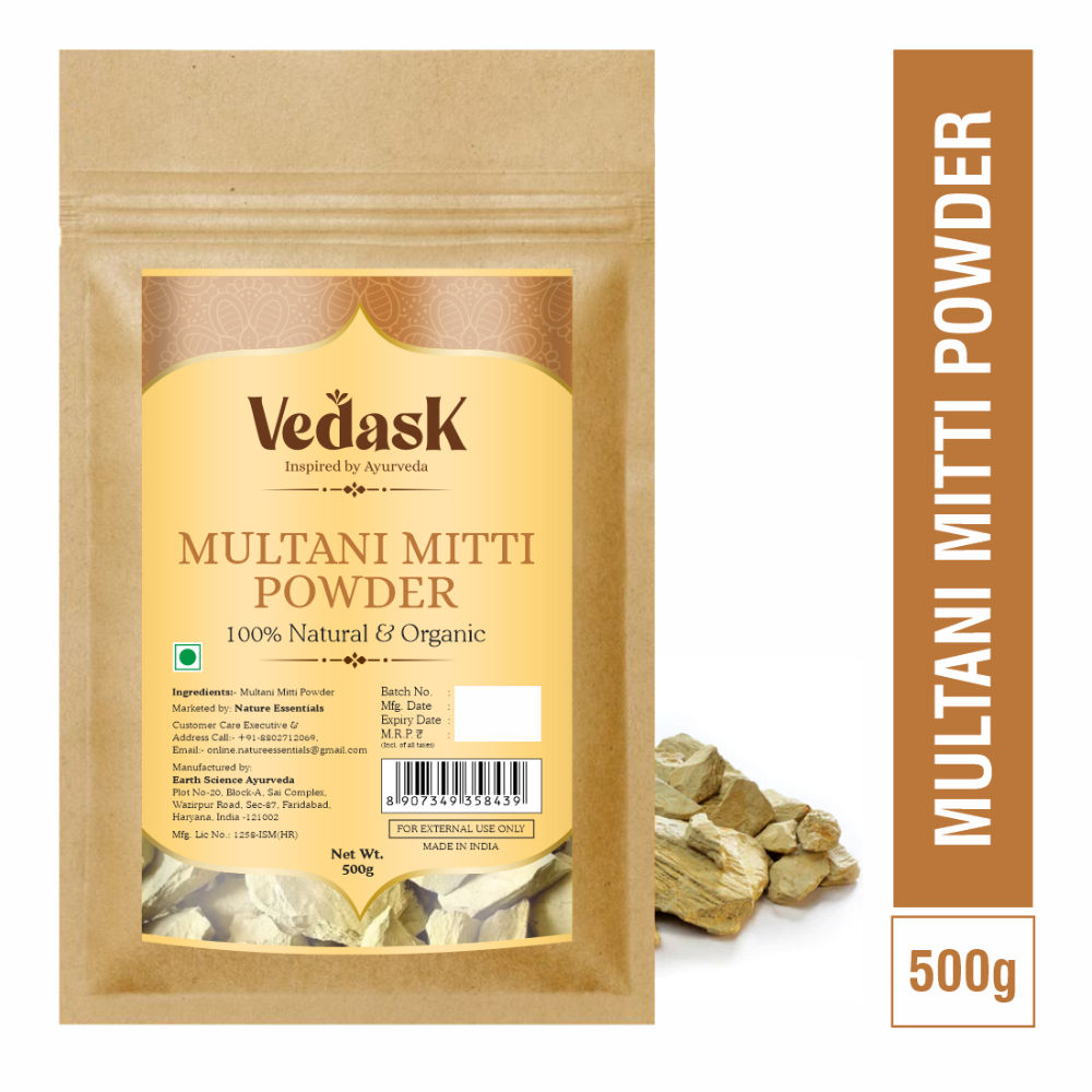 Vedask Organic Multani Mitti Powder  Grab2Buy Vedask Grab2Buy