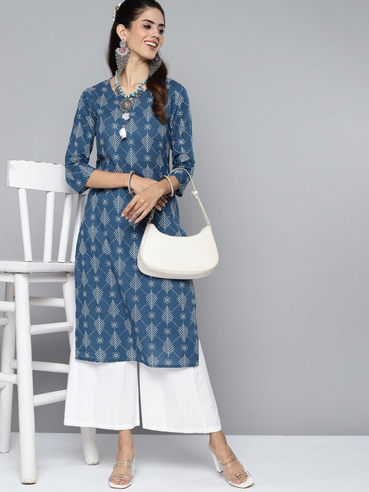 HERE&NOW Women Geometric Printed Kurta