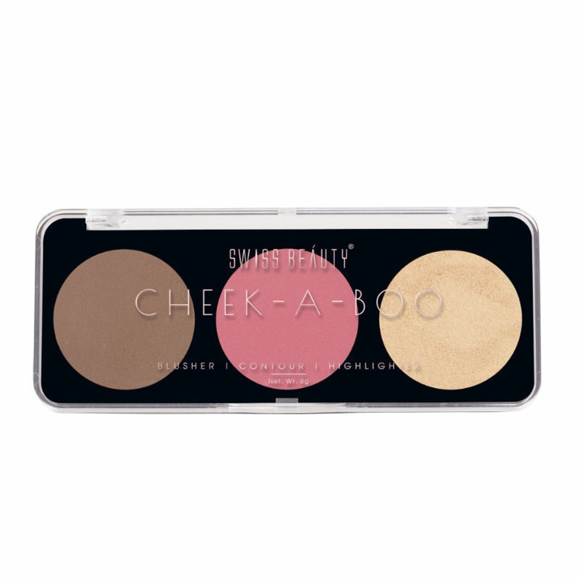 Swiss Beauty Cheek-A-Boo 3 In One Blushe Contour And Highlighter - 3