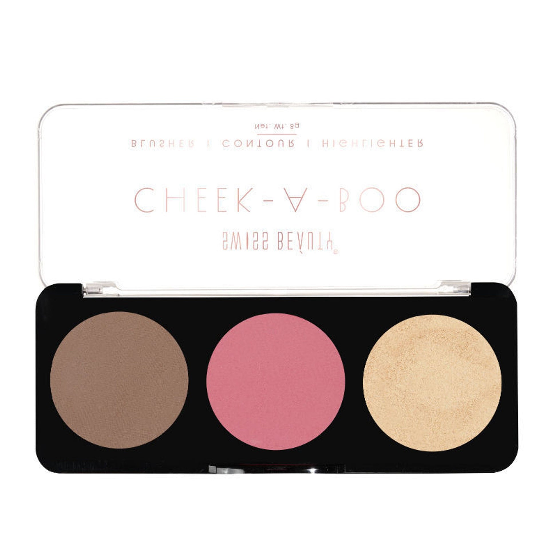 Swiss Beauty Cheek-A-Boo 3 In One Blushe Contour And Highlighter - 3