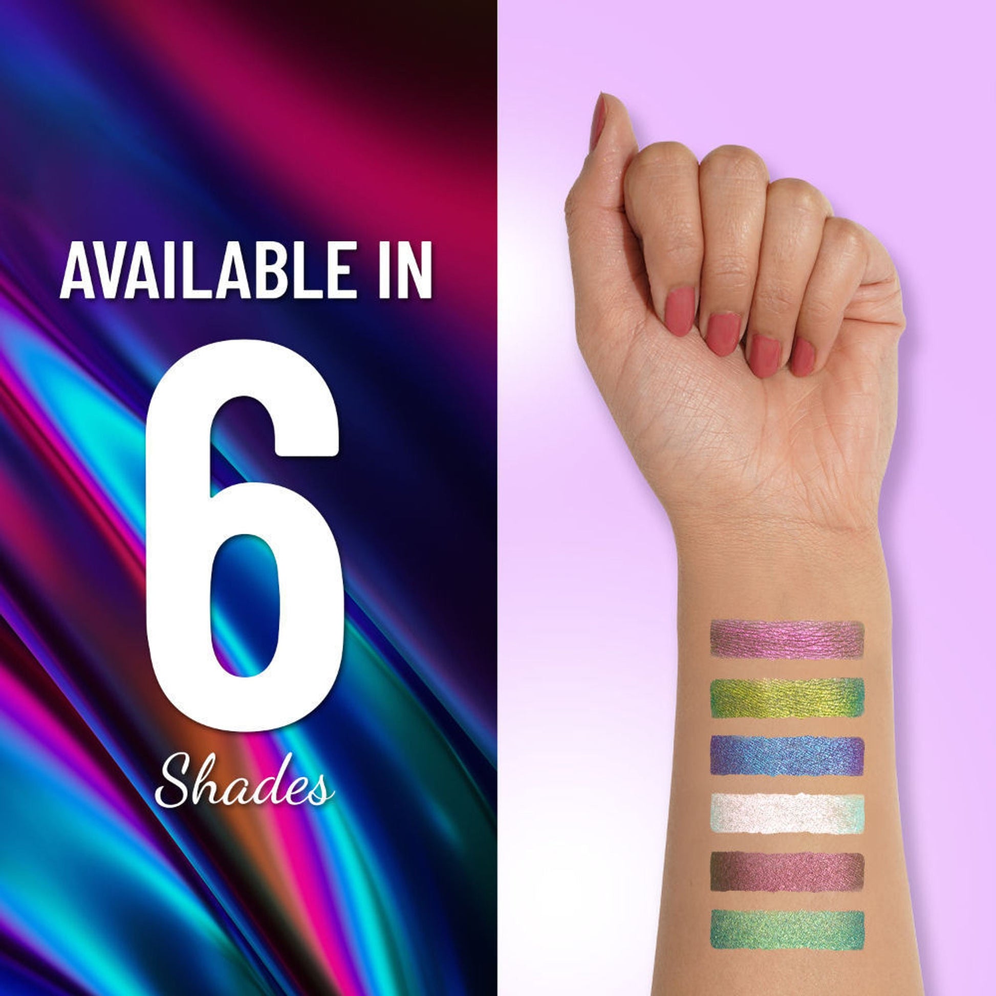 Swiss Beauty Holographic Eyeliner , Multi Chrome Effect , Water -Proof ,Smudge Proof - 5 Meteor