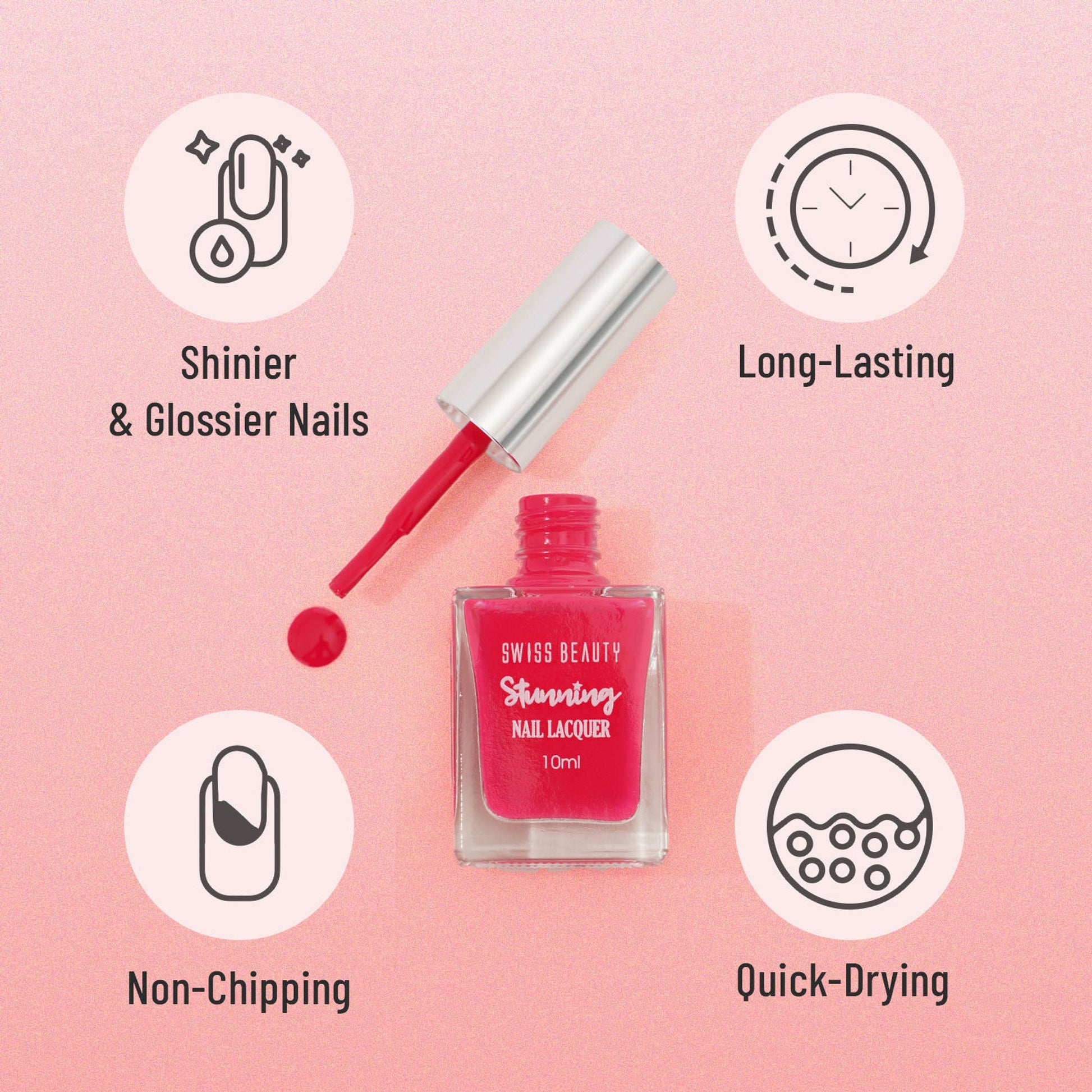 Swiss Beauty Stunning Nail Lacquer - 73 Creamy Dreamy