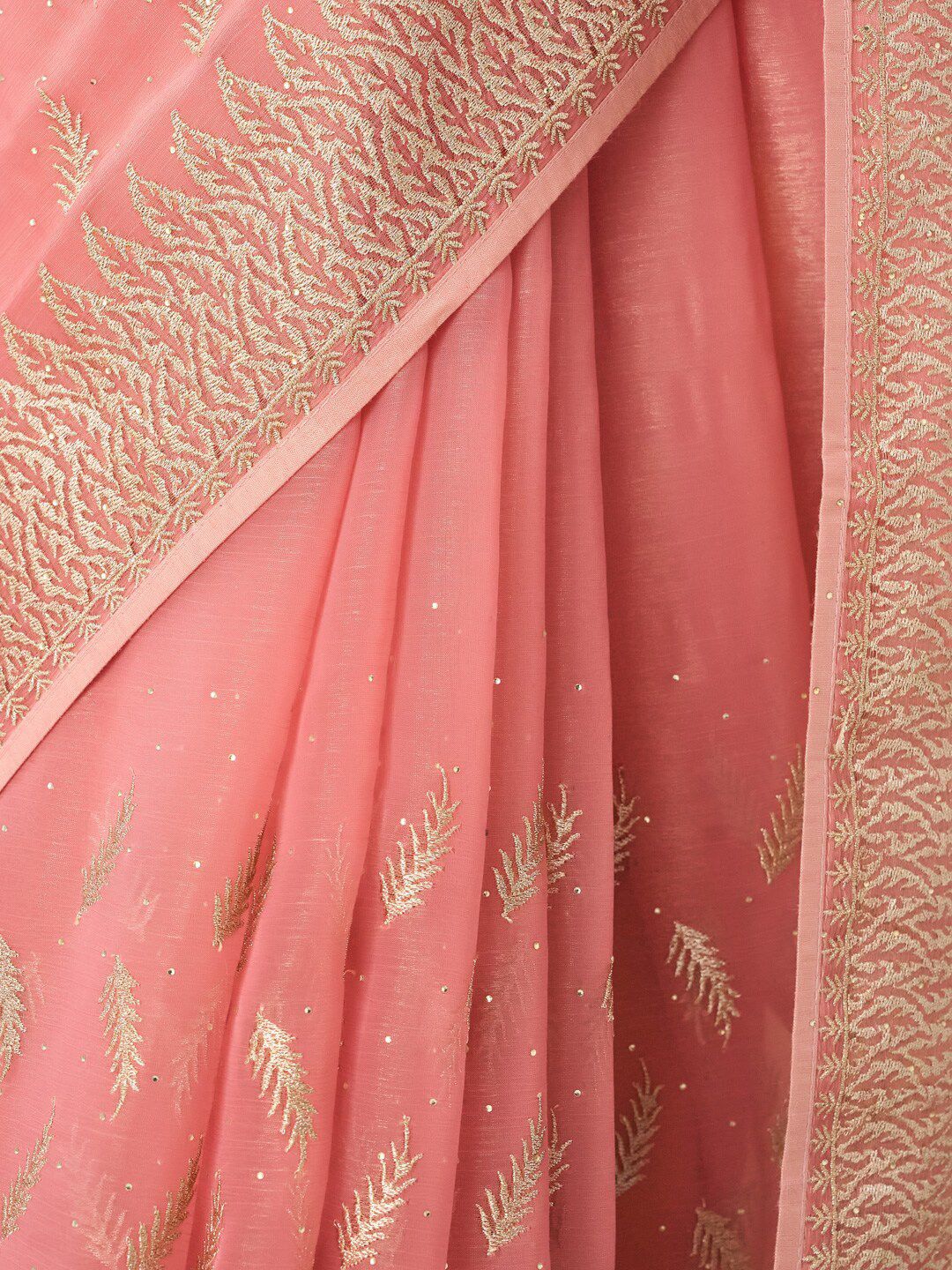 kasee Floral Embroidered Saree With Blouse Piece