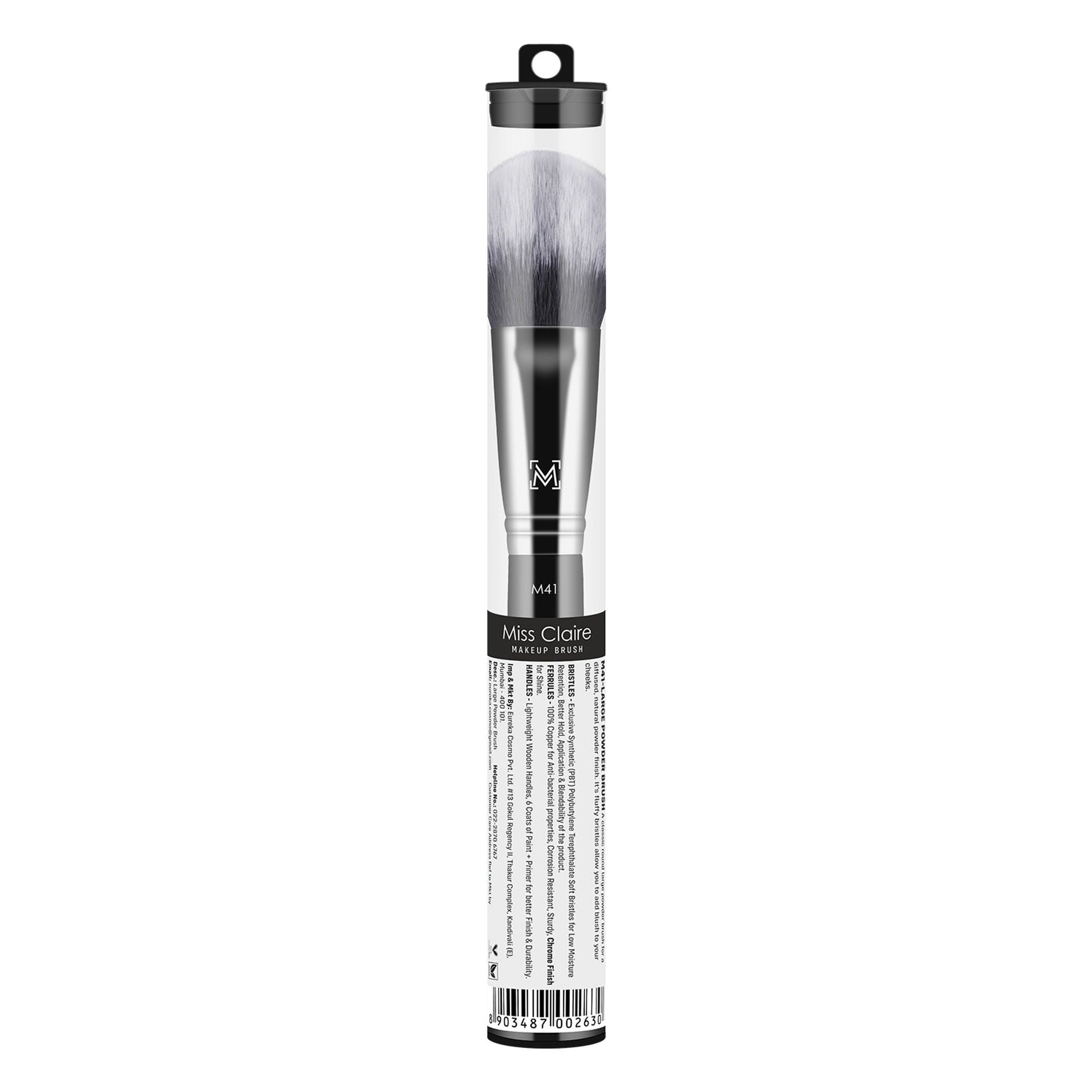 Miss Claire M41 - Large Powder Brush - Chrome
