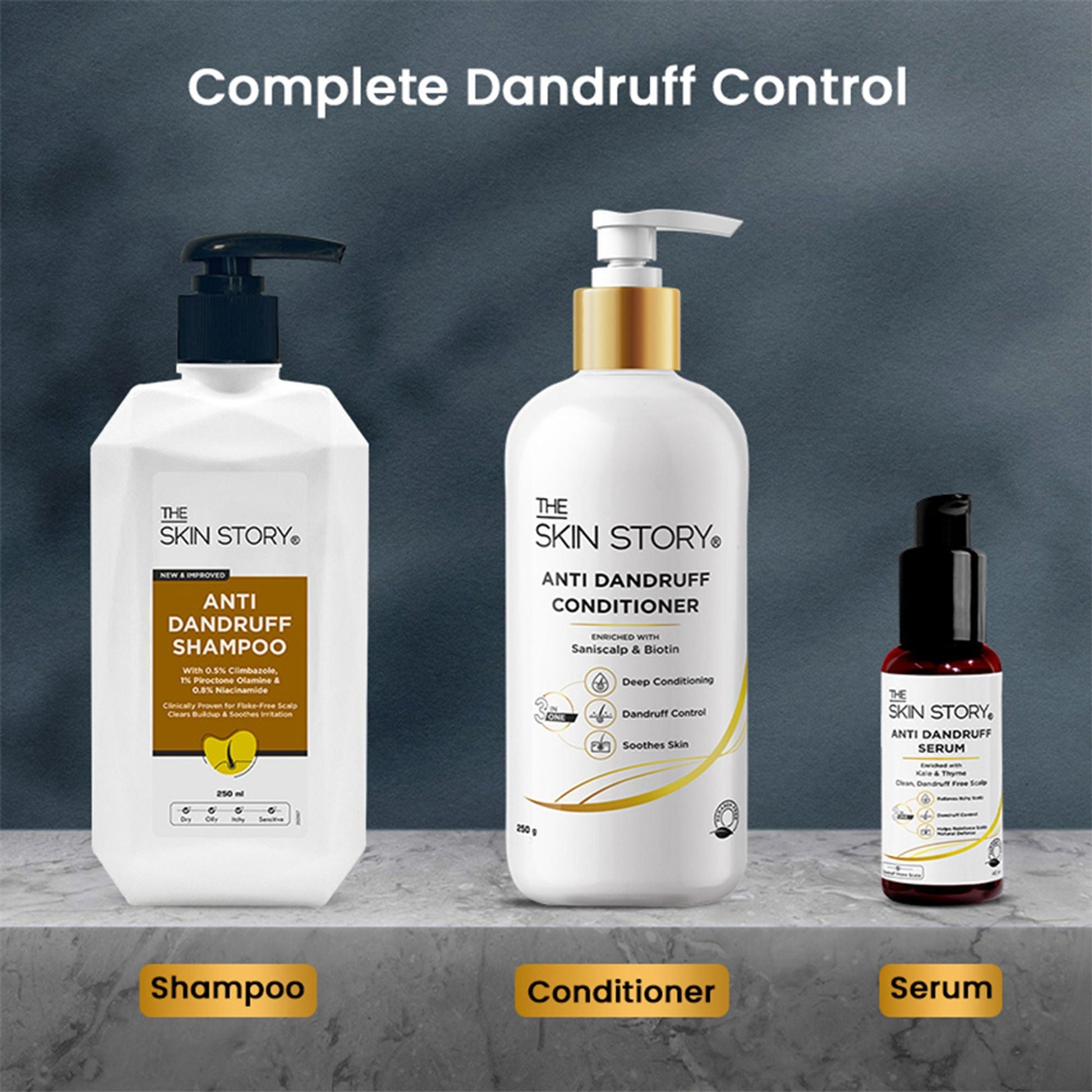 The Skin Story Anti Dandruff Deep Ceansing Shampoo Calms & Soothes Scalp With Saniscalp & Argan Oil  Grab2Buy The Skin Story Grab2Buy