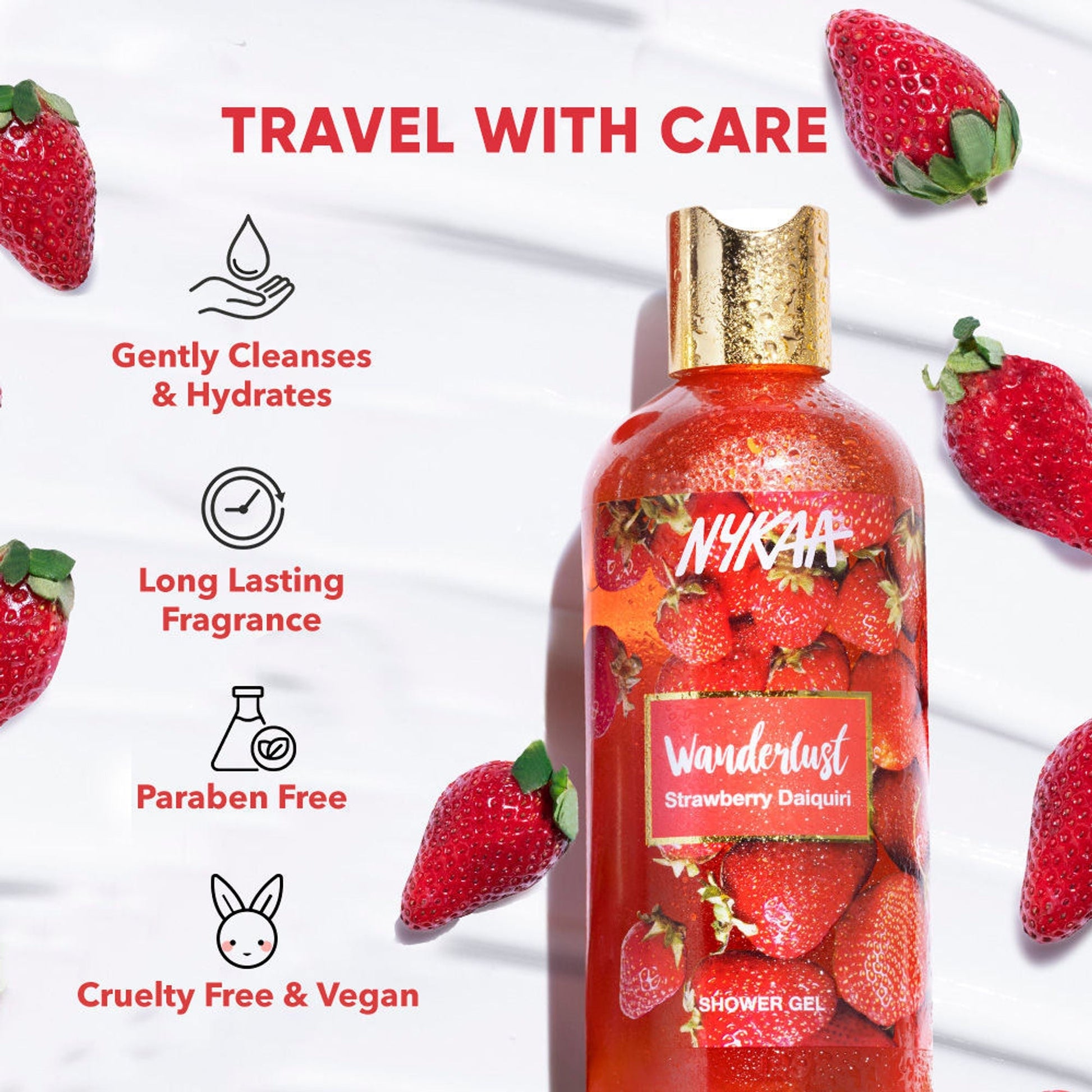 Wanderlust Shower Gels - Strawberry Daiquiri  Grab2Buy Wanderlust Grab2Buy