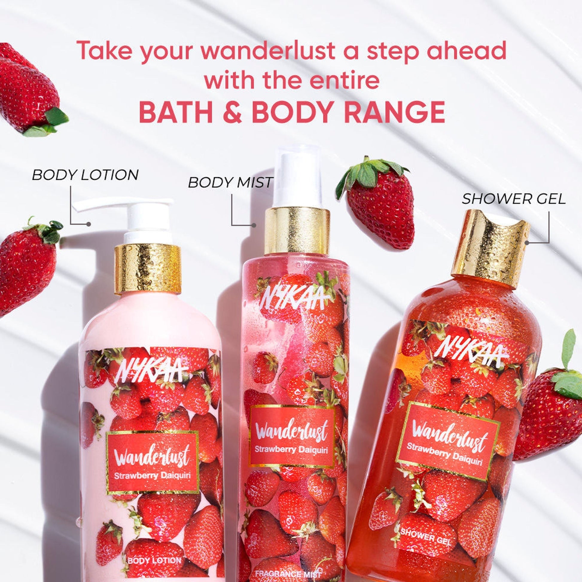 Wanderlust Shower Gels - Strawberry Daiquiri  Grab2Buy Wanderlust Grab2Buy