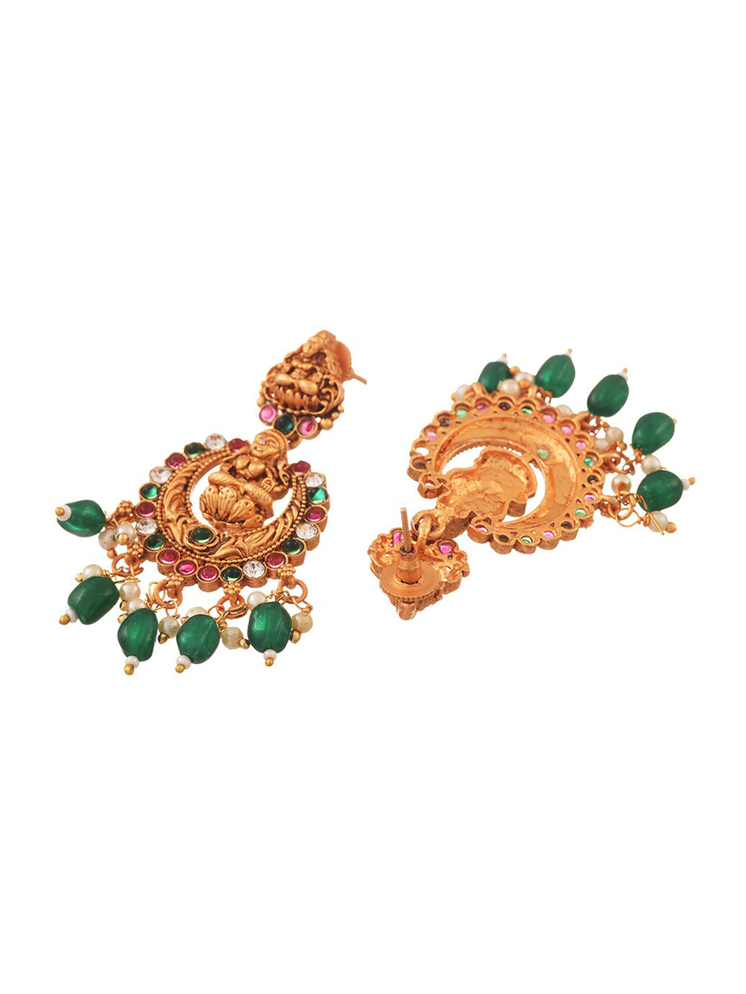 Saraf RS Jewellery Gold-Plated Stone-Studded Jewellery Set - Grab2buy