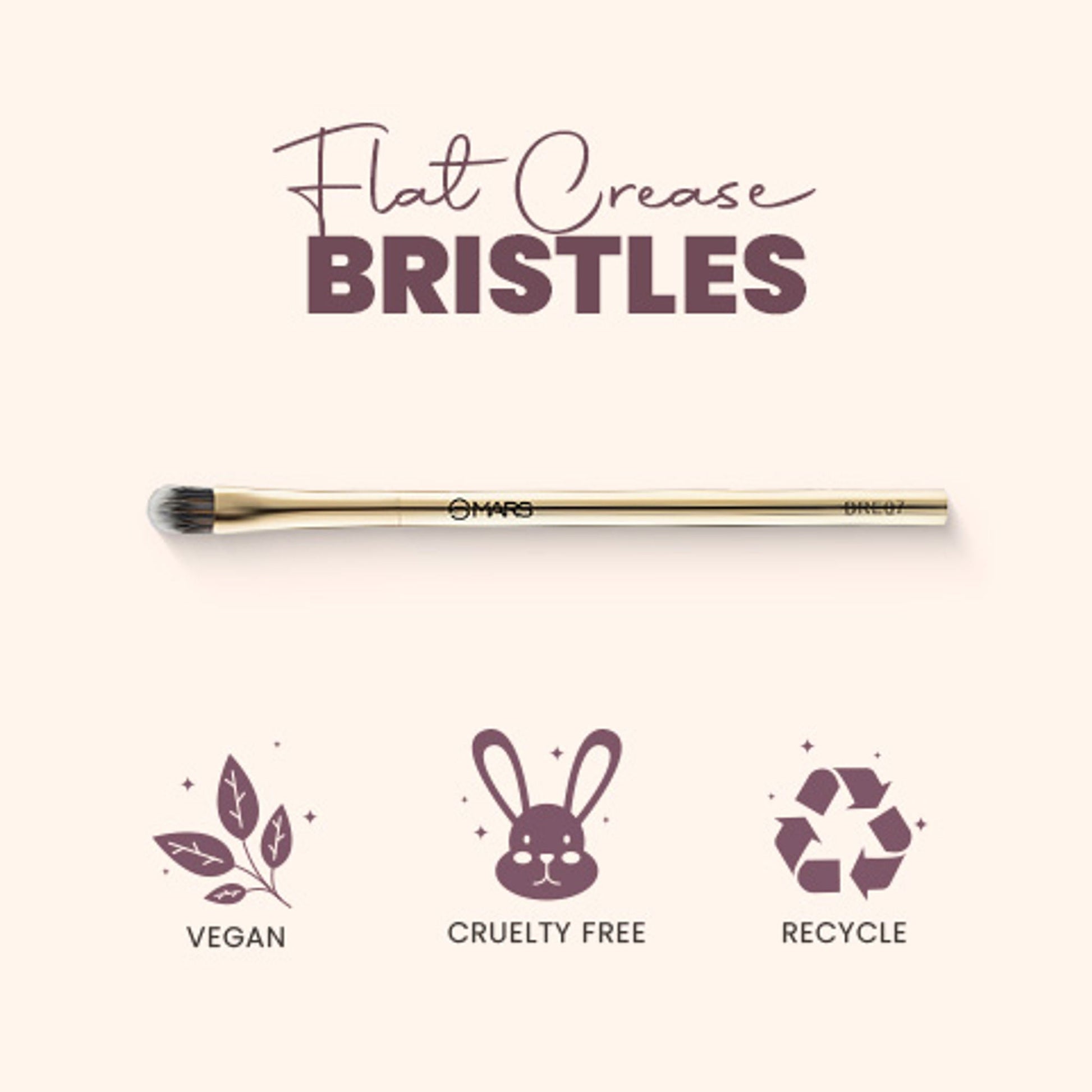 MARS Cosmetics Artist's Arsenal Professional Flat Crease Brush - Golden 