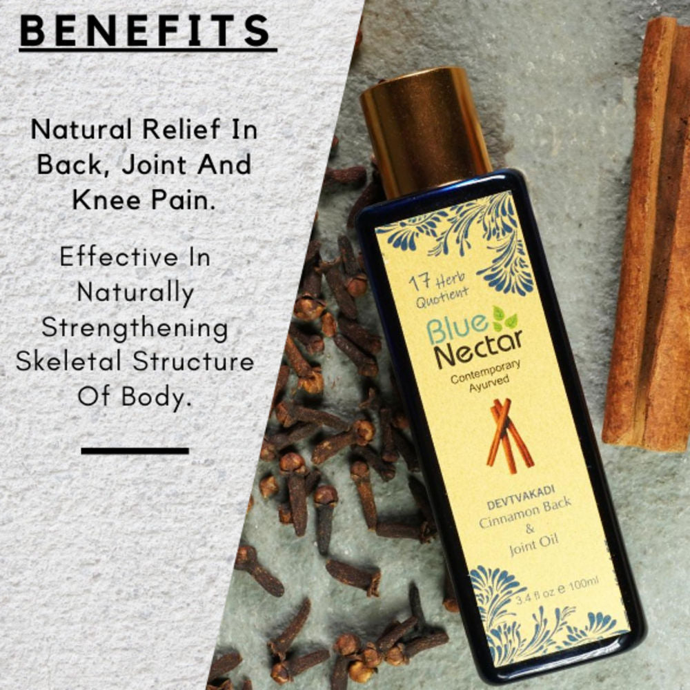Blue Nectar Devtvakadi Cinnamon Back & Joint Oil  Grab2Buy Blue Nectar Grab2Buy