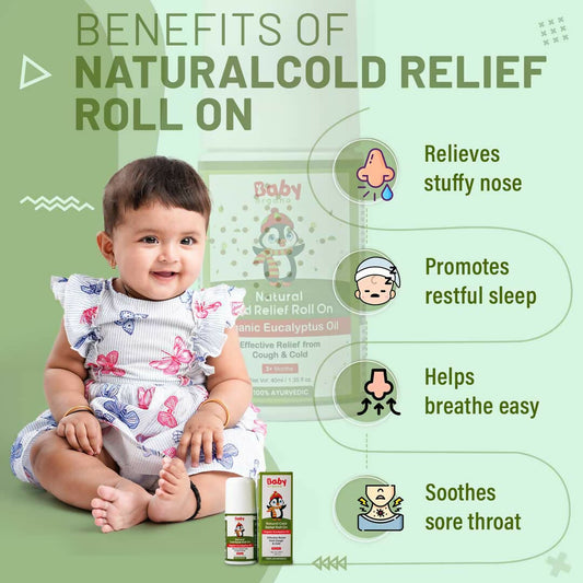 Babyorgano Hing Roll On and Natural Cold Relief Roll On Combo - Grab2buy
