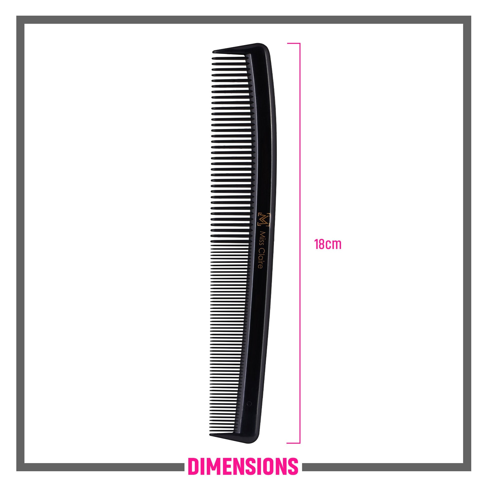 Miss Claire 256 Hair Comb - Black
