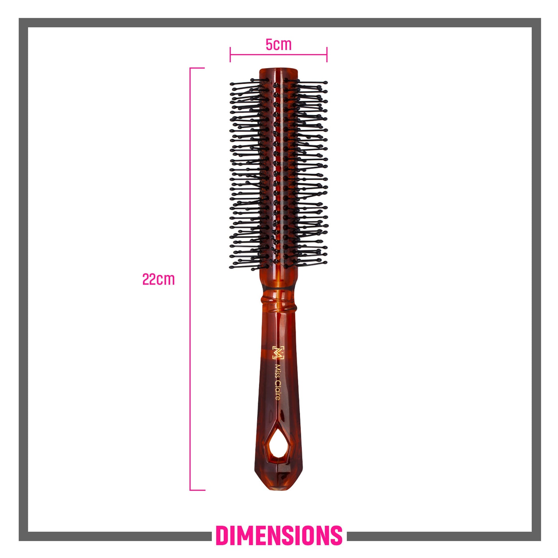 Miss Claire R67001Tt Round Hair Brush