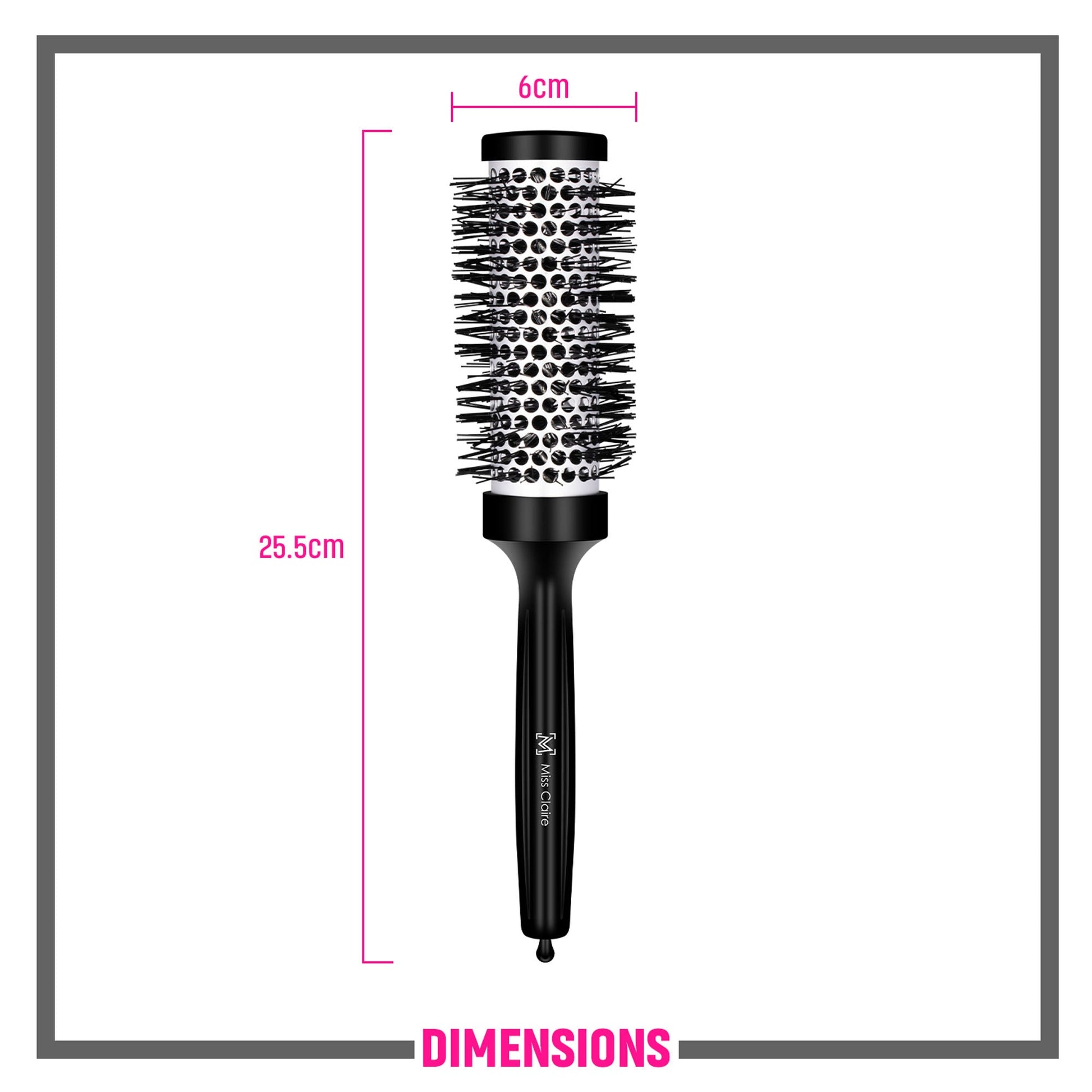 Miss Claire R5721 Hot Curl Hair Brush - Medium